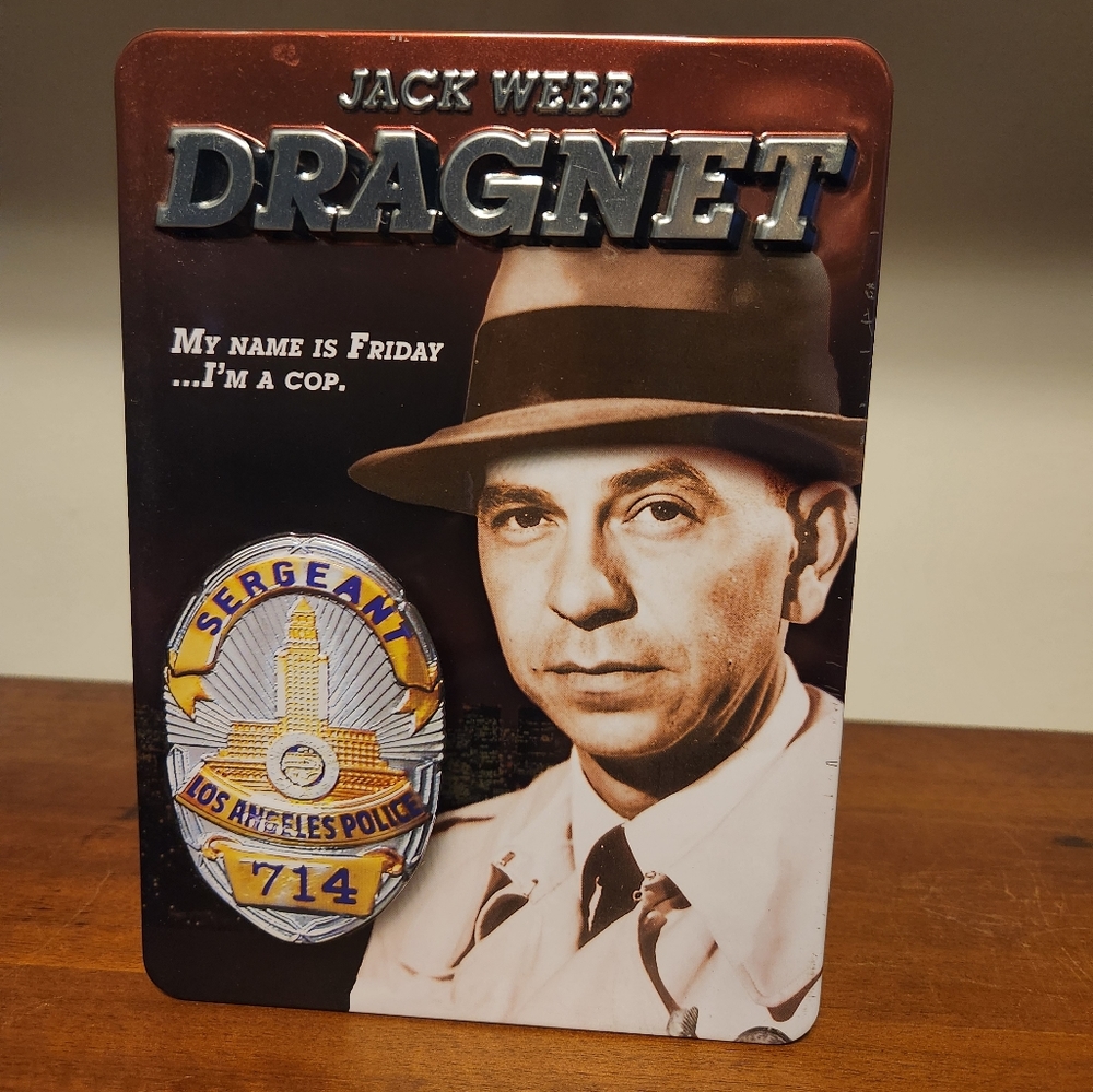 DRAGNET DVD 2007 5-Disc Set Collectors Tin Joe Friday Jack Webb Tv Series